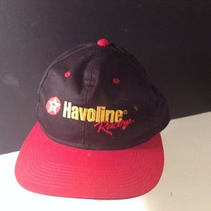 Texaco Havoline Racing Black with Red Mens Snapbac